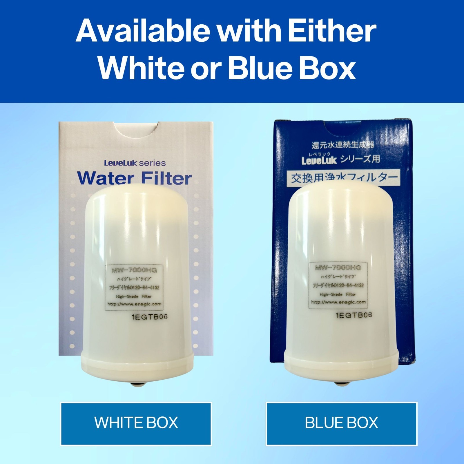 Leveluk Enagic Kangen Water Filter MW-7000 HG High Grade SD501 Two Cleaning Pack