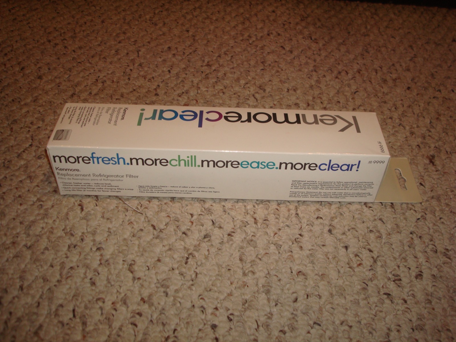 KENMORE CLEAR 46-9999 Replacement Refrigerator Ice & Water H2O Filter Sealed NEW