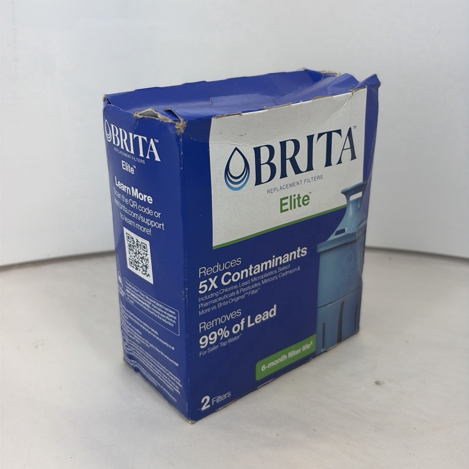 Brita Elite Replacement Filters for Brita Pitchers and Dispensers 2-Pack