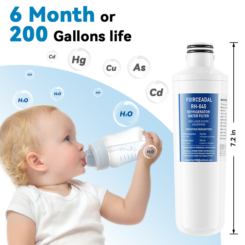 1-2-3-4 PACK Refresh Refrigerator Ice Water Filter for LG LT1000P ADQ747935 New