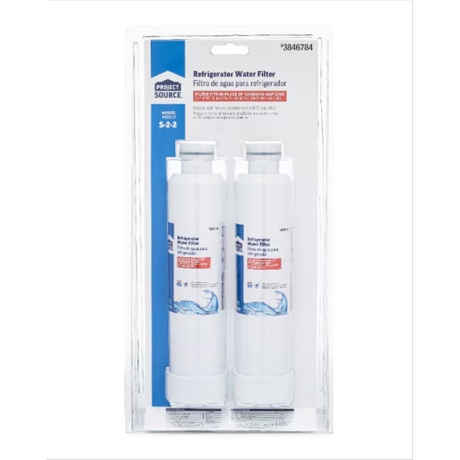 Project Source Twist-in Refrigerator Water Filter S-2-2 – Samsung HAF-CINS 2 pk