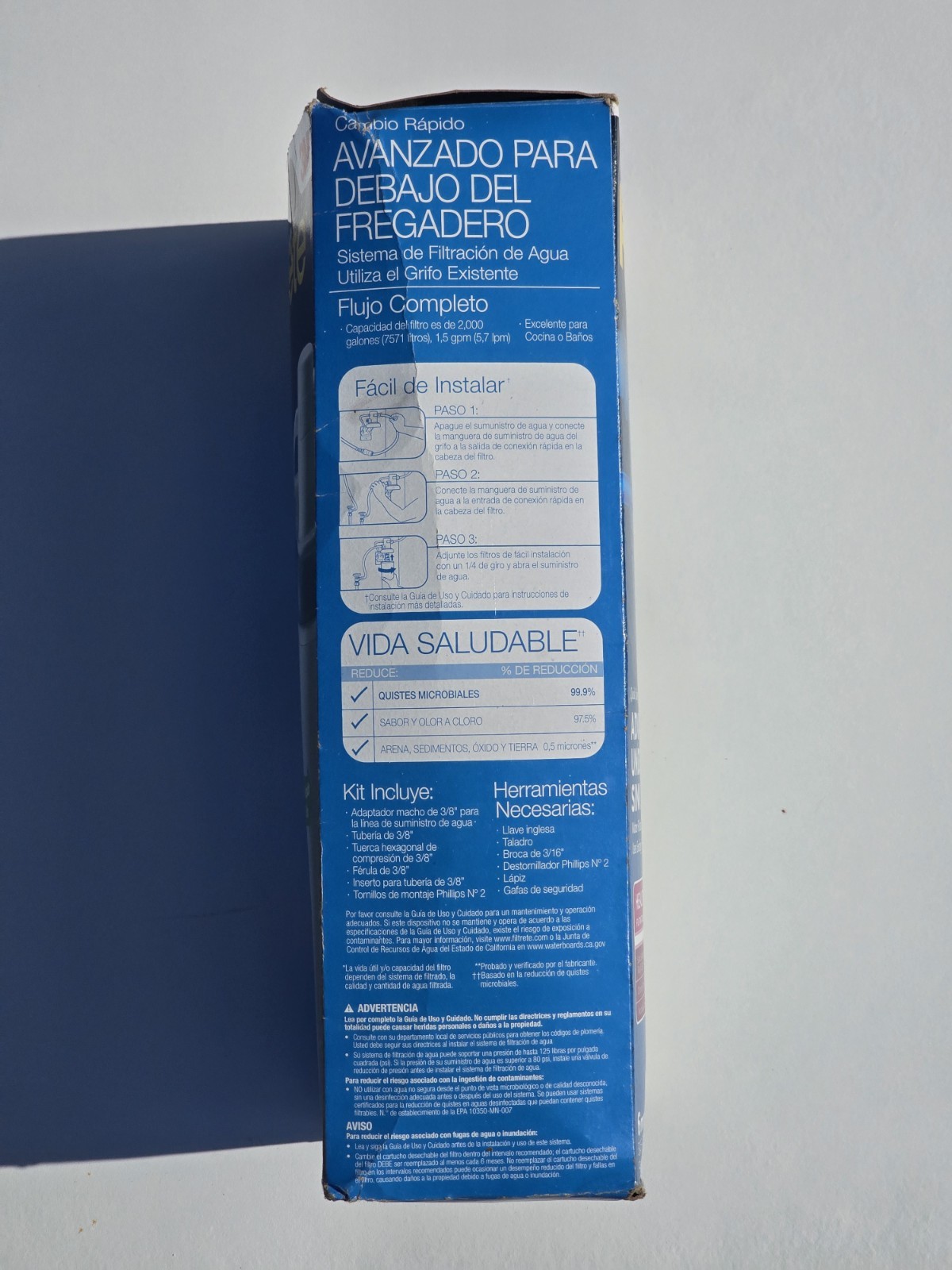 Filtrete Filter Advanced Under Sink Quick Change Water Filtration System 3USPS01