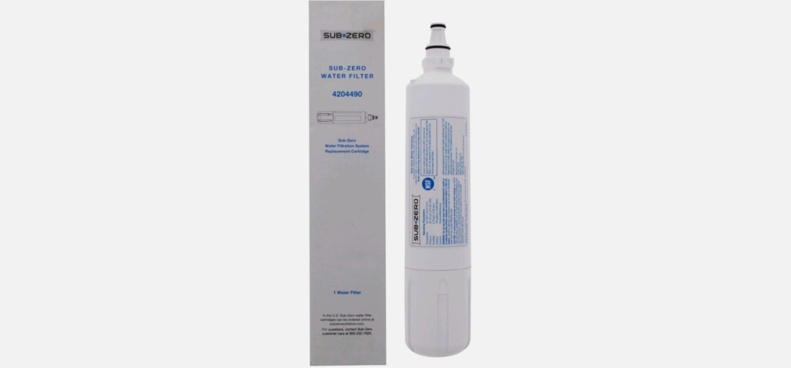 1 PACK Sub-Zero 4204490 Refrigerator Water Filter – White New USA
