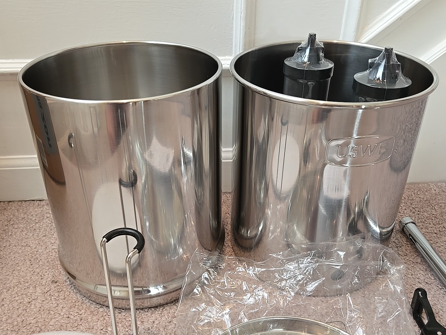 USWF Gravity Fed Water Filtration System 2.25 gal Stainless Steel * NEW OPEN