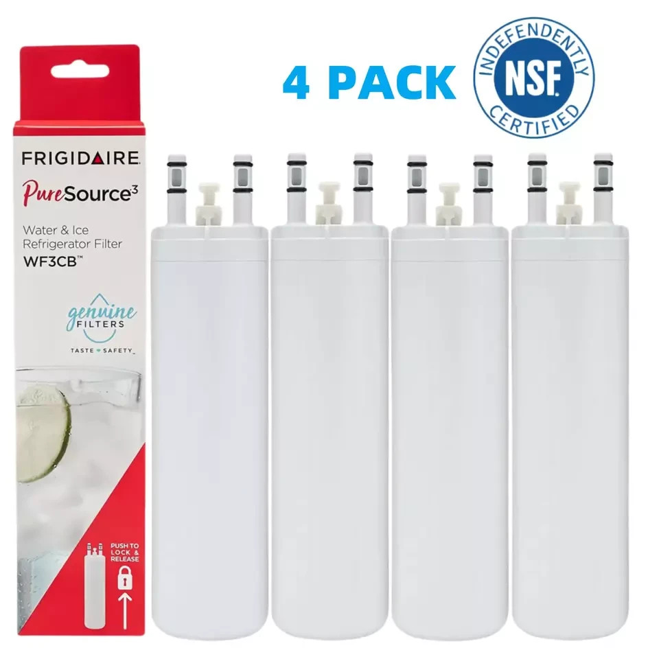 4 PACK New Frigidaire WF3CB Puresource3 Refrigerator Water & Ice Filter US