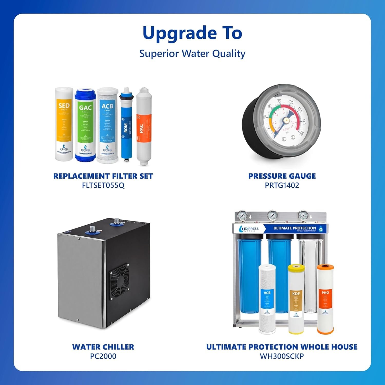 5 Stage Home Drinking Reverse Osmosis System PLUS Extra 4 Express Water Filters