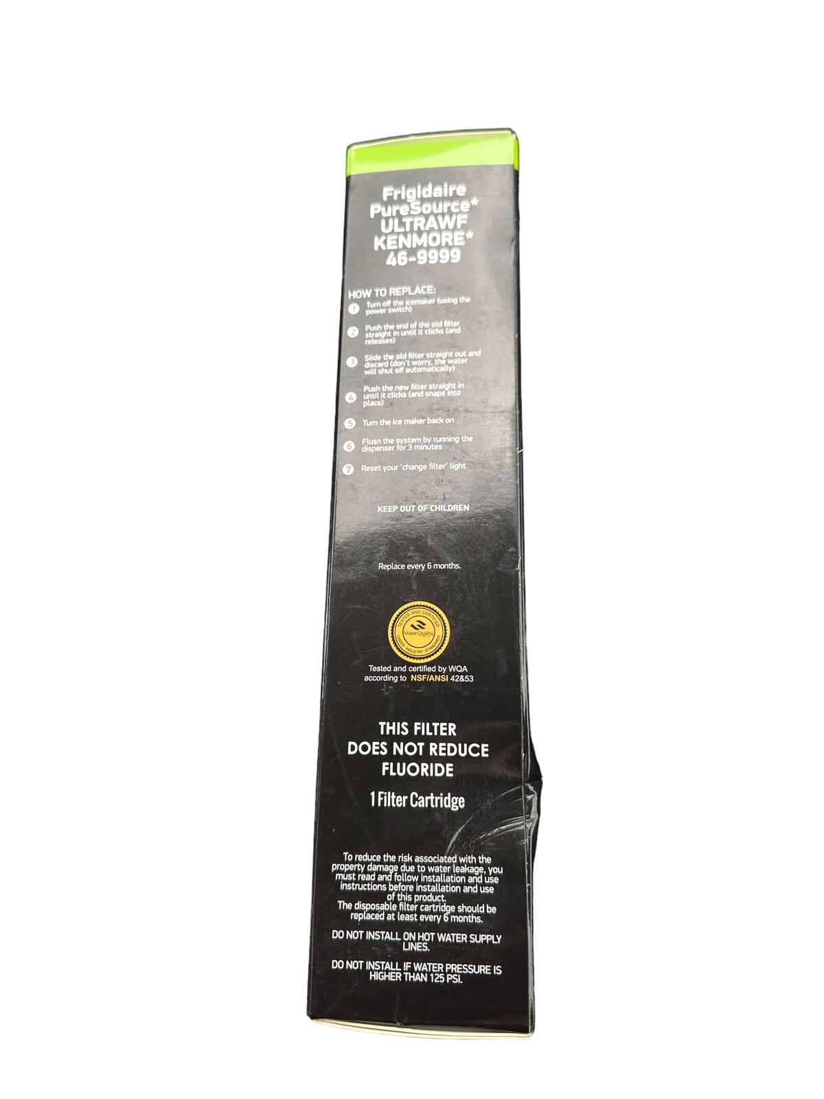1 PACK Water Filter Frigidaire PureSource ULTRAWF Kenmore 46-9999 AQF-122AWF