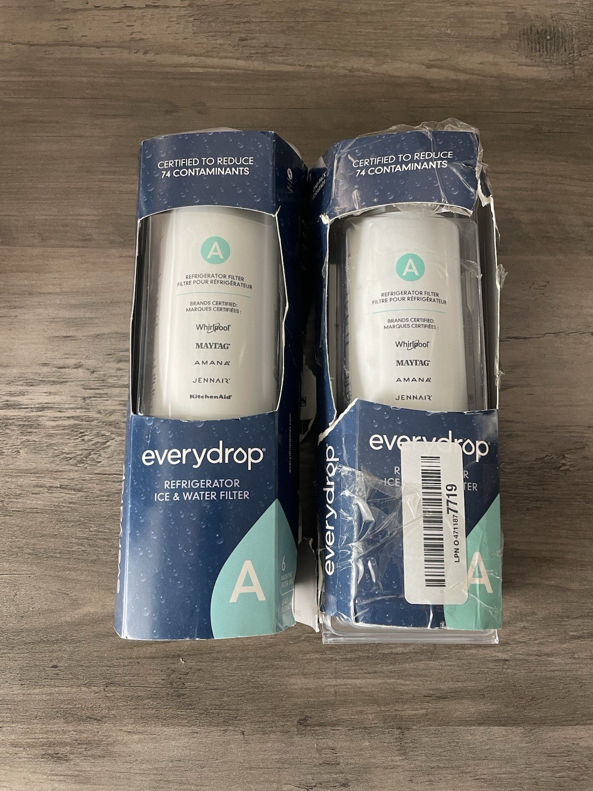 EveryDrop Refrigerator Ice And Water Filter A, EDRARXD1, 2 Pack