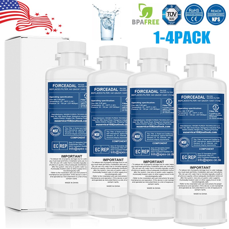 1-4Pcs for Samsung Refrigerator DA97-17376B HAF-QIN/EXP Water Filter DA97-08006C