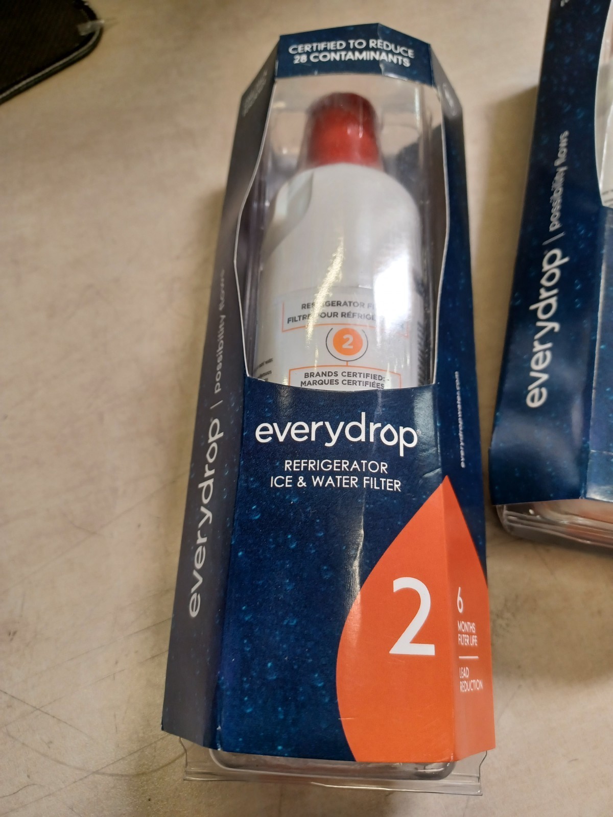 Lot of 2 – EveryDrop Filter 2 Ice & Water Refrigerator Filter ΕDR2RXD1