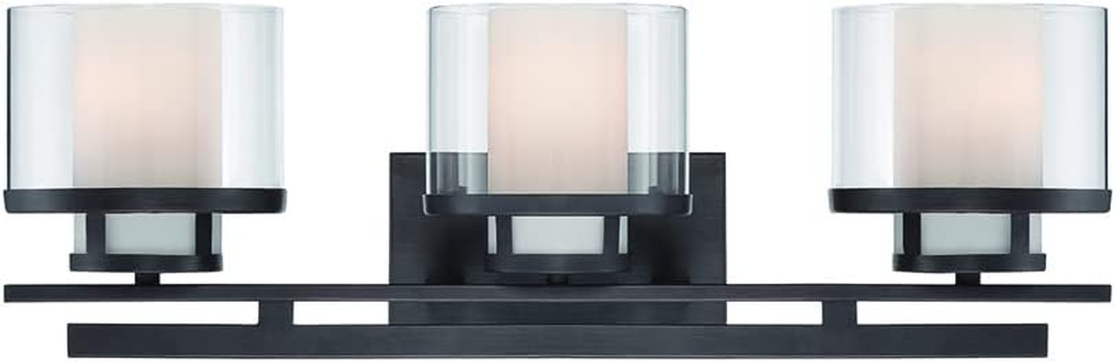 Biscayne Bronze 3-Light Vanity Fixture – Modern Fusion Design 24.25
