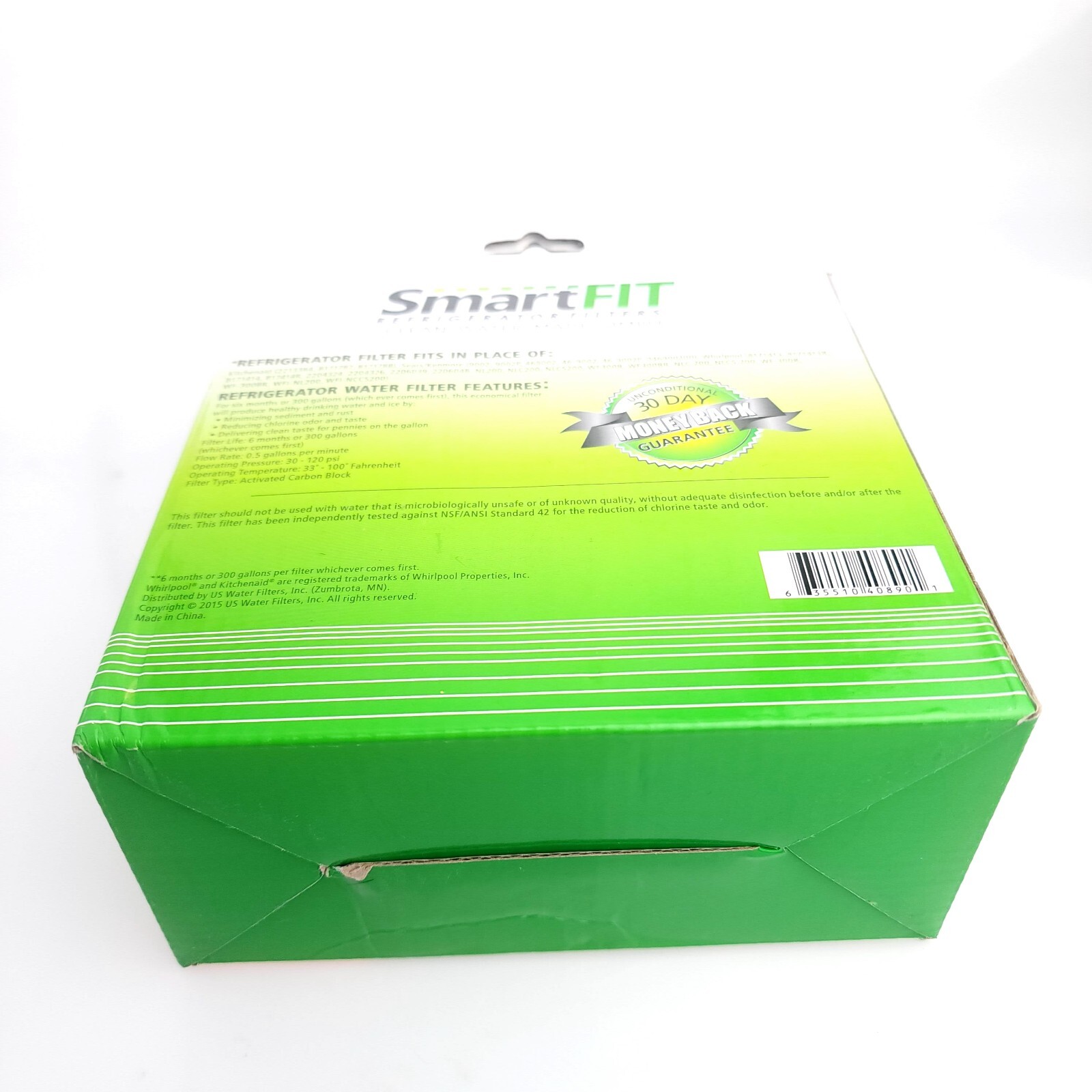 Smart fit Refrigerator Filter Compatible Kitchen Whirlpool 2 Pack USA Seller