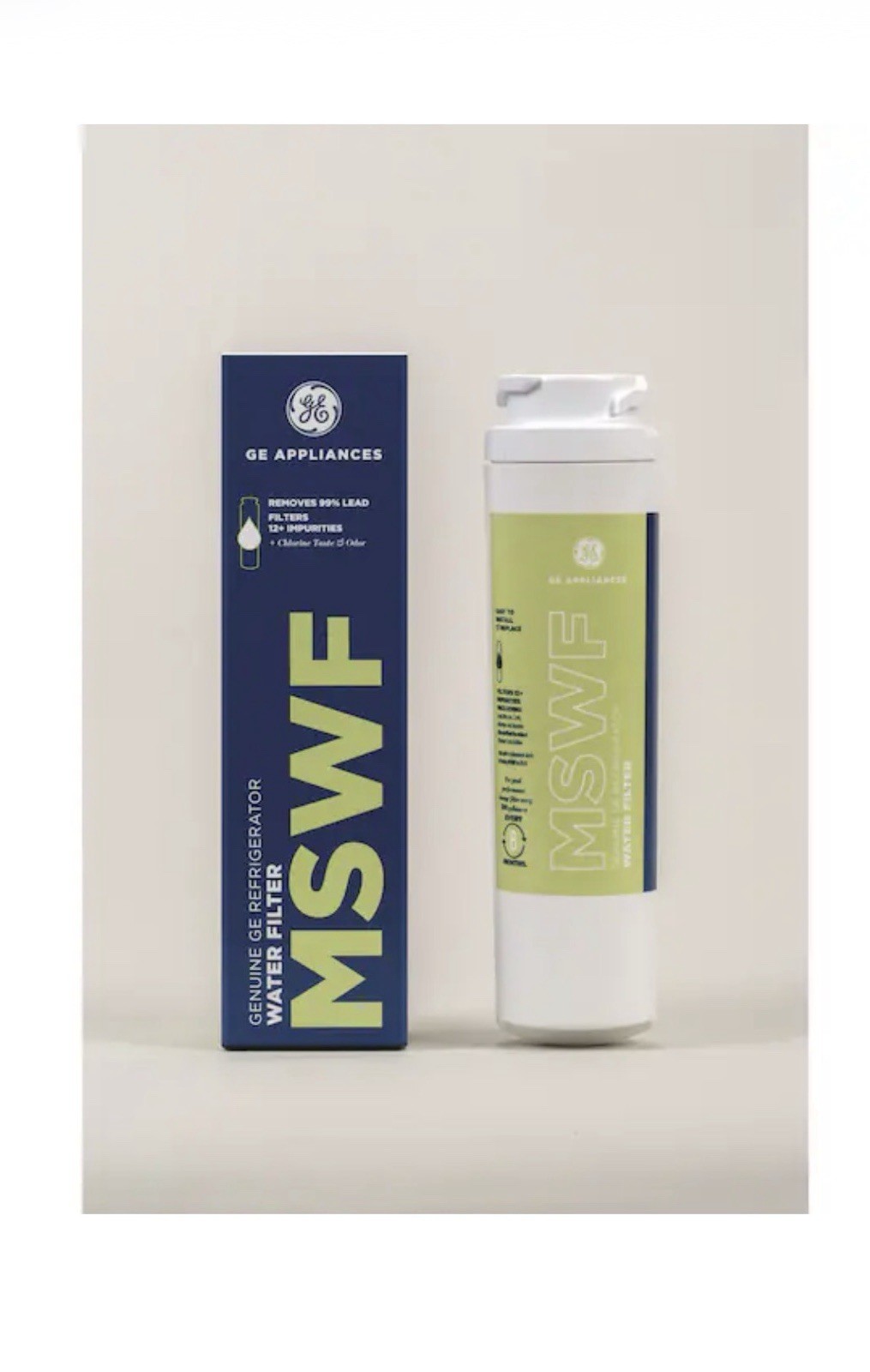 2-GE Appliances MSWF Genuine Refrigerator Water Filter-Lot of 2
