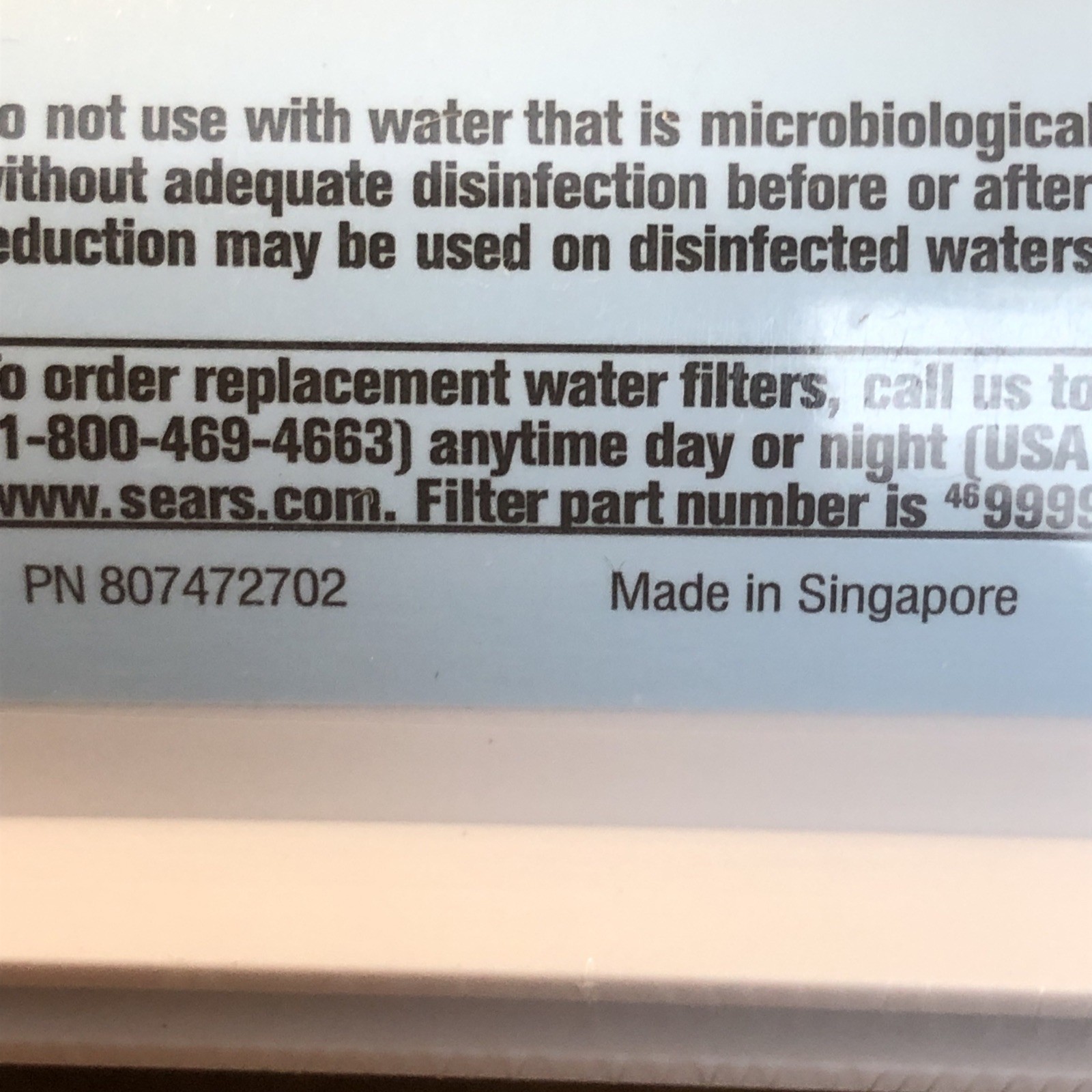 KenmoreClear 46-9999 Replacement Refrigerator Water Filter sealed