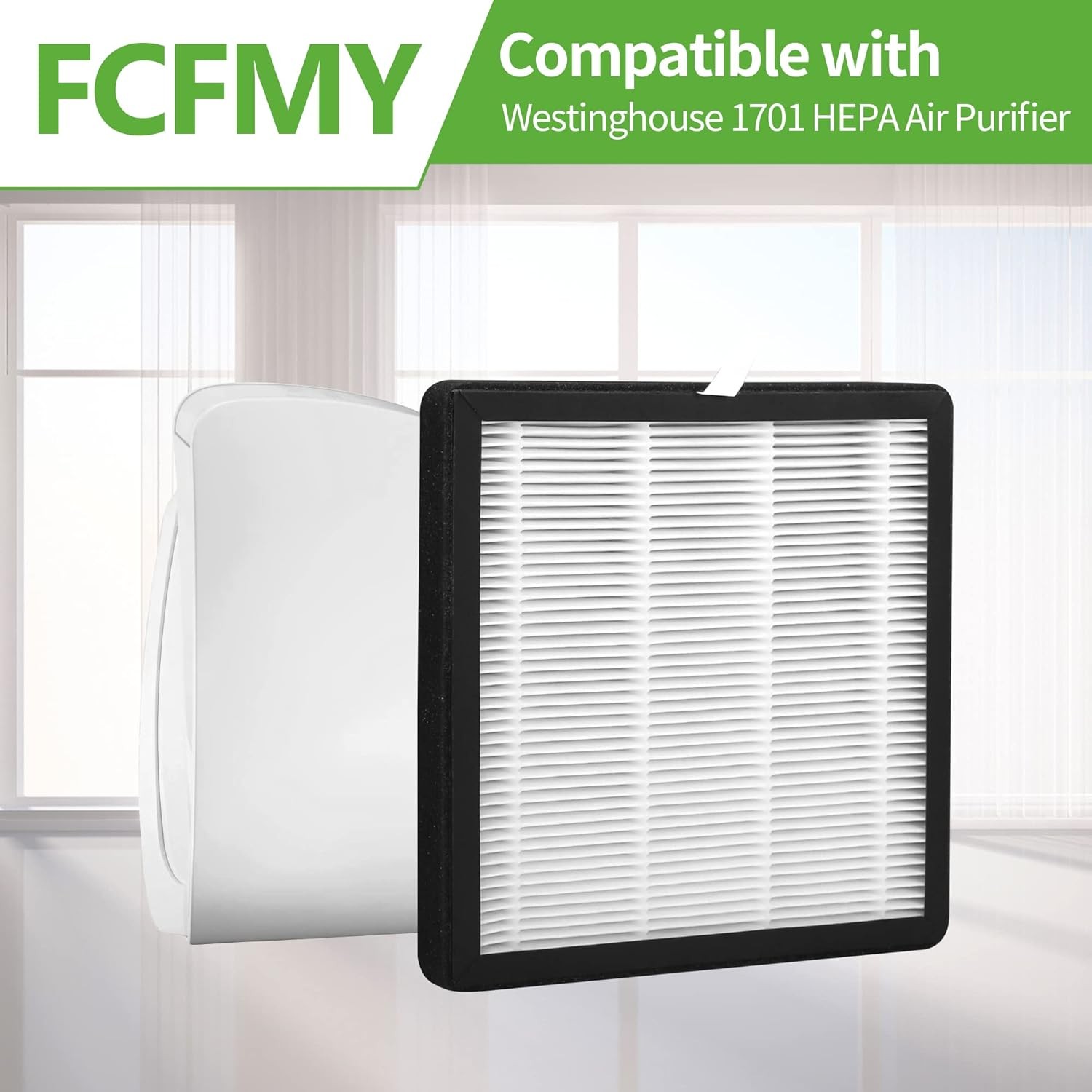 4 Packs True Replacement Filters Compatible with Westinghouse 1701 White
