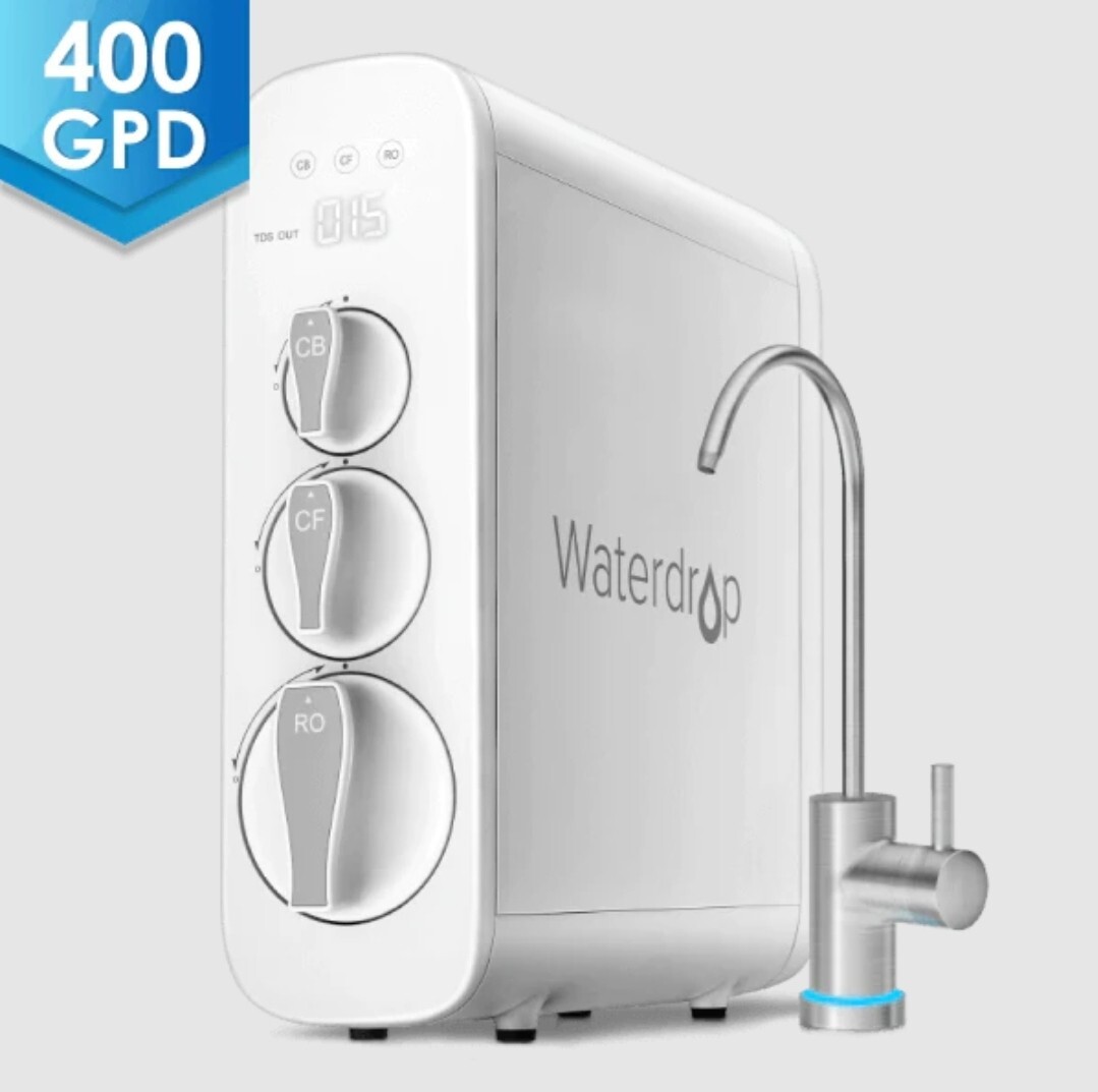 WATERDROP G3 Undersink Reverse OSMOSIS System NSF Certified Smart LED Faucet NEW