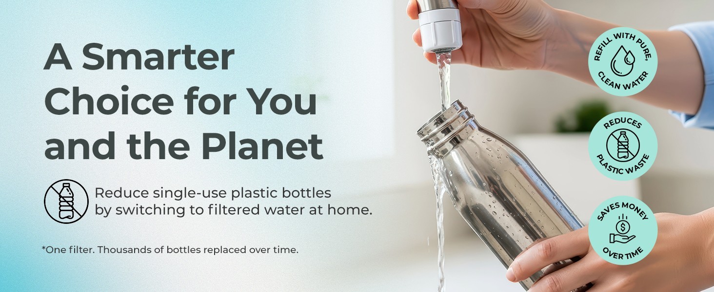 Woder Dual Stage Under Sink Water Filter, Up to 95% Fluoride Removal