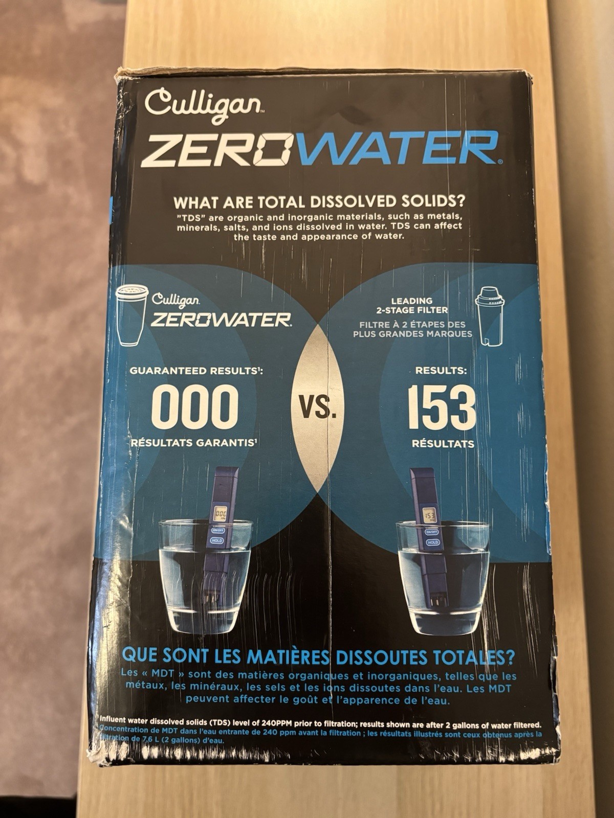 Culligan ZeroWater 5-Stage Water Filter | Lightly Used & Open Box | 22 Cups