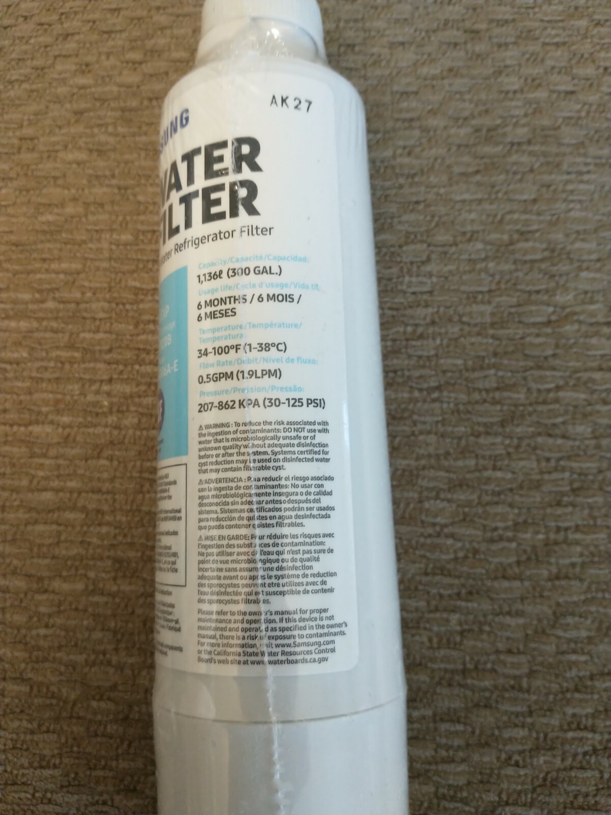 Samsung Electronics HAFCIN Samsung HAF-CIN/EXP Refrigerator Water Filter