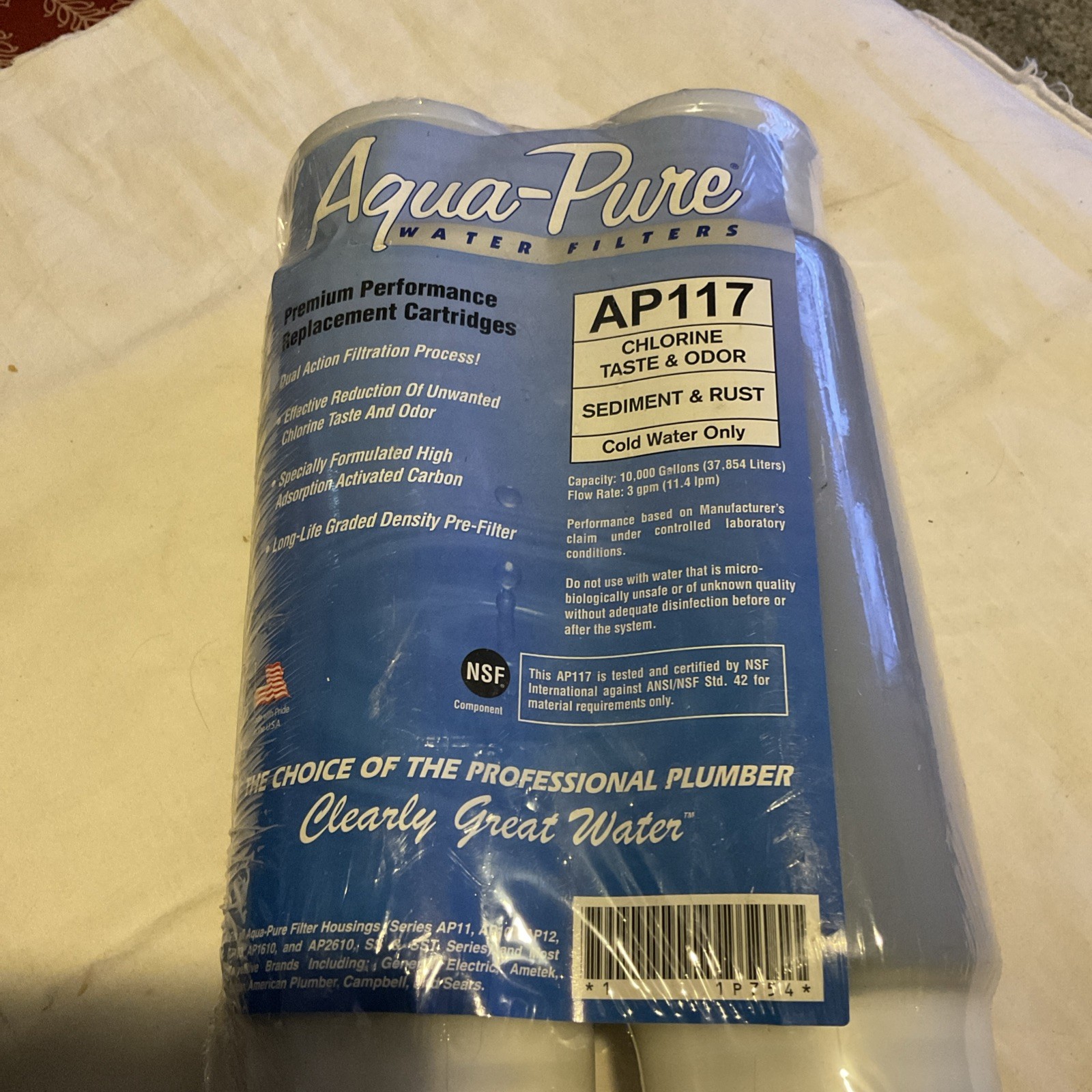 Aqua Pure AP117 2 Pack Whole House Water Filter cartridges Premium Performance