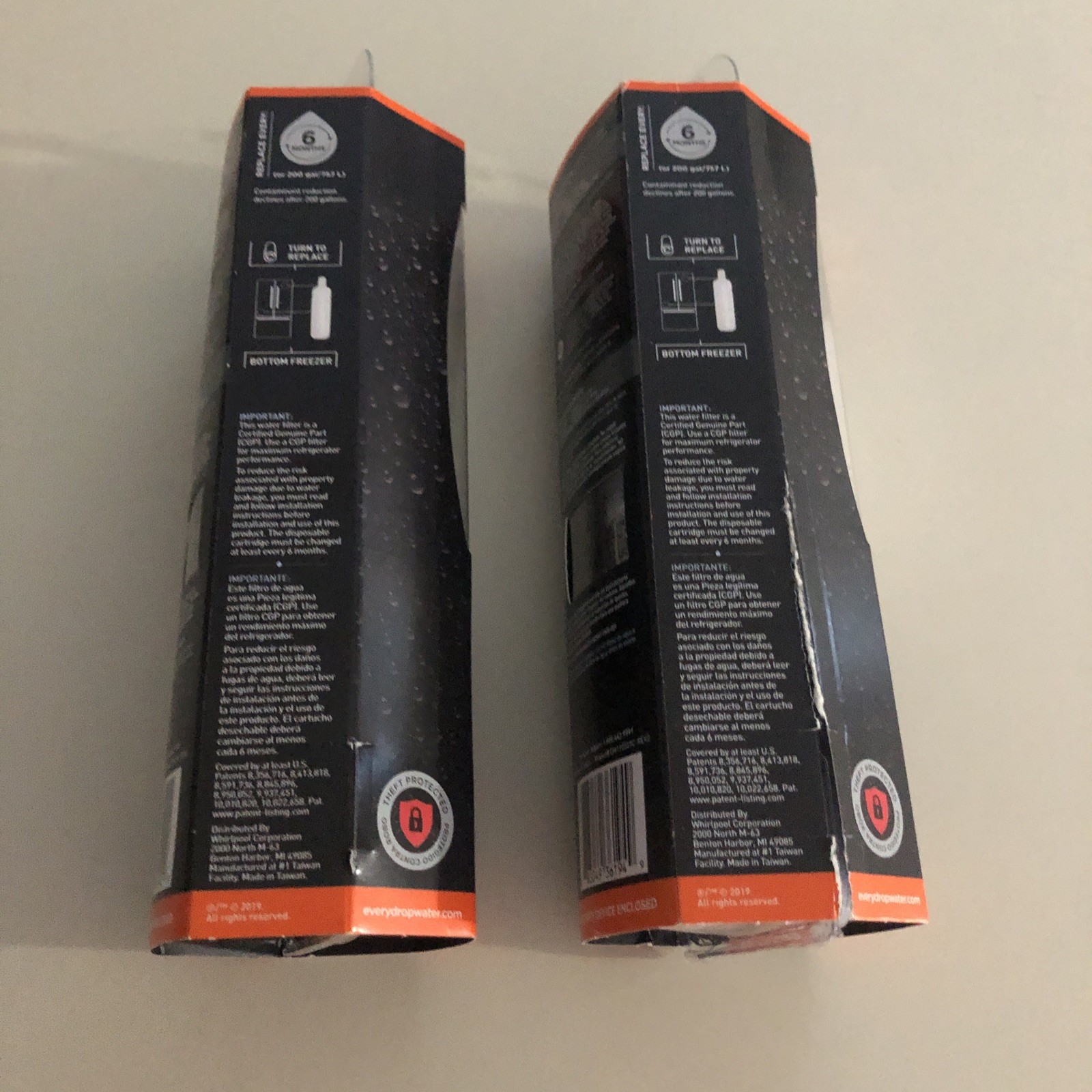 (Lot Of 2) EveryDrop 2 Ice And Water Refrigerator Water Filter ΕDR2RXD1