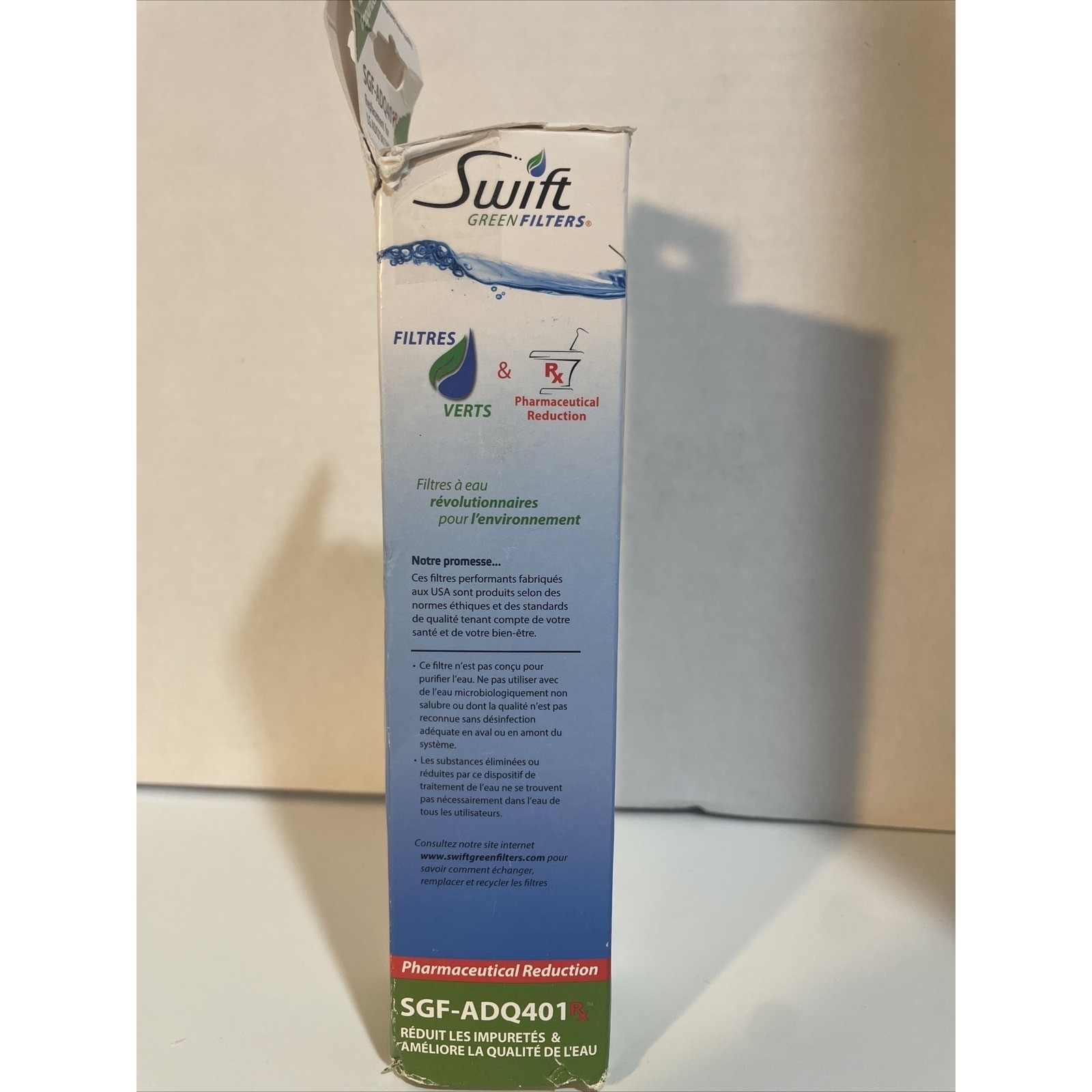 Swift Green SGF-ADQ401 Rx Replacement refrigerator Water Filter, NEW