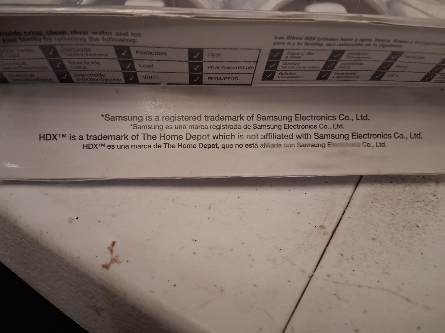 2 Pack HDX Refrigerator Samsung Replacement Box Filters Box 50