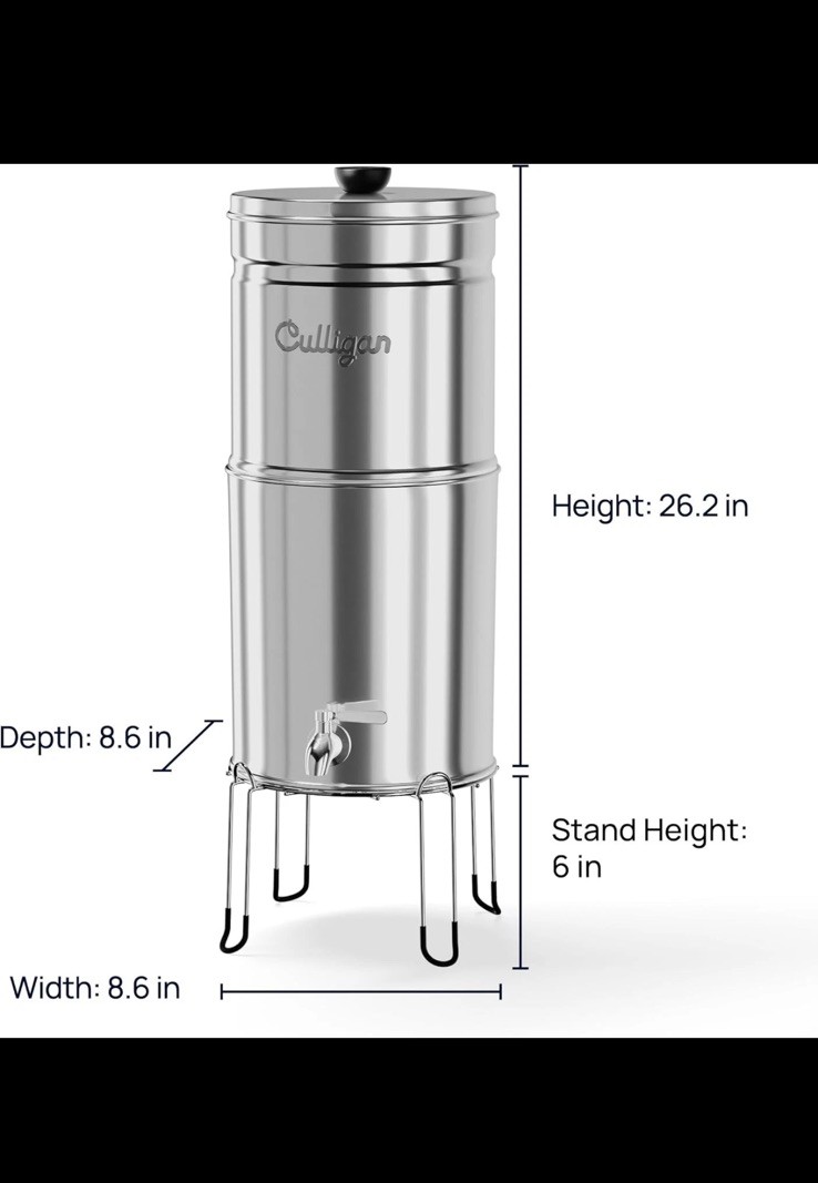 Culligan with MaxClear Technology 2.25 Gallon Gravity Water Filter System
