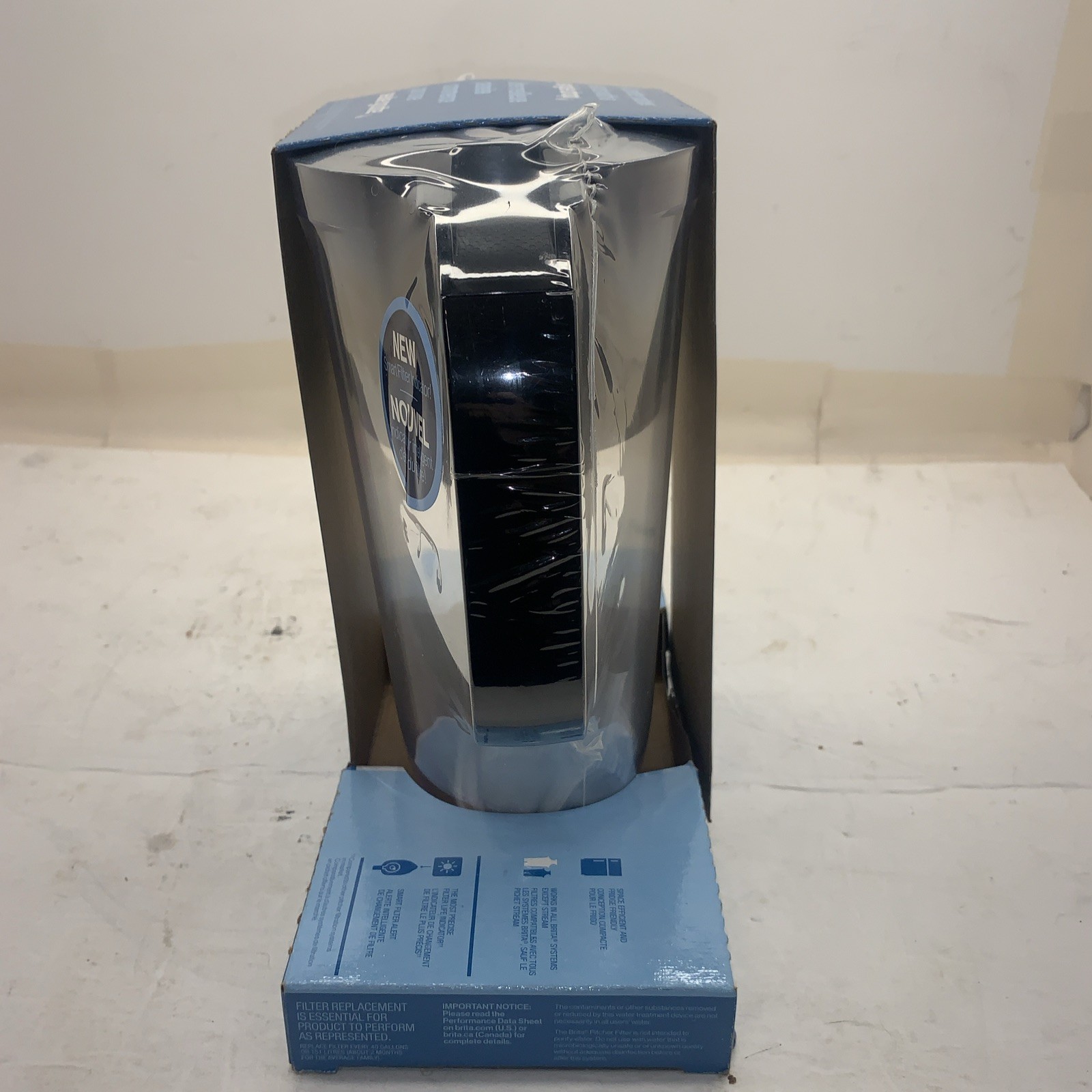 Brita Elite 6 Cup Water Filter Pitcher With 1 Brita Elite Filter In Black/Clear