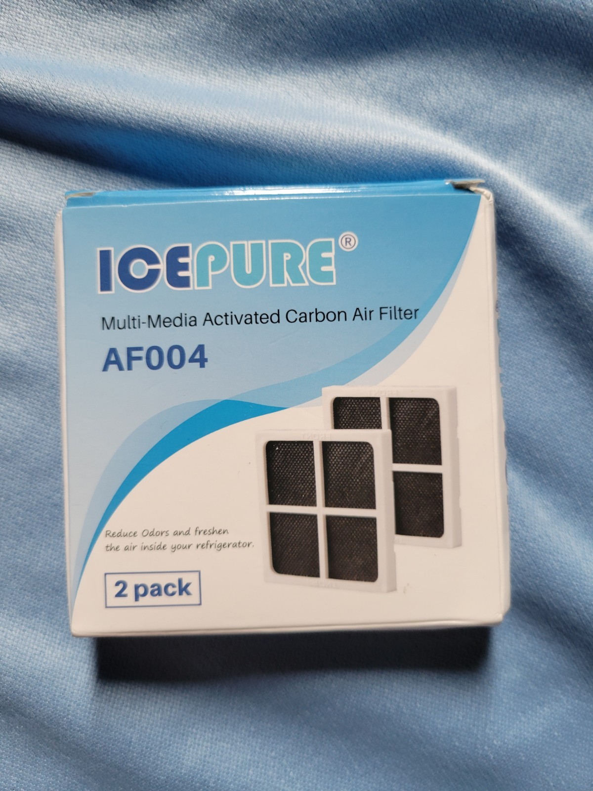 2 PACK ICEPURE RWF4700AC Water+ 2-PAK Air Filter Replacement for LG Refrigerator