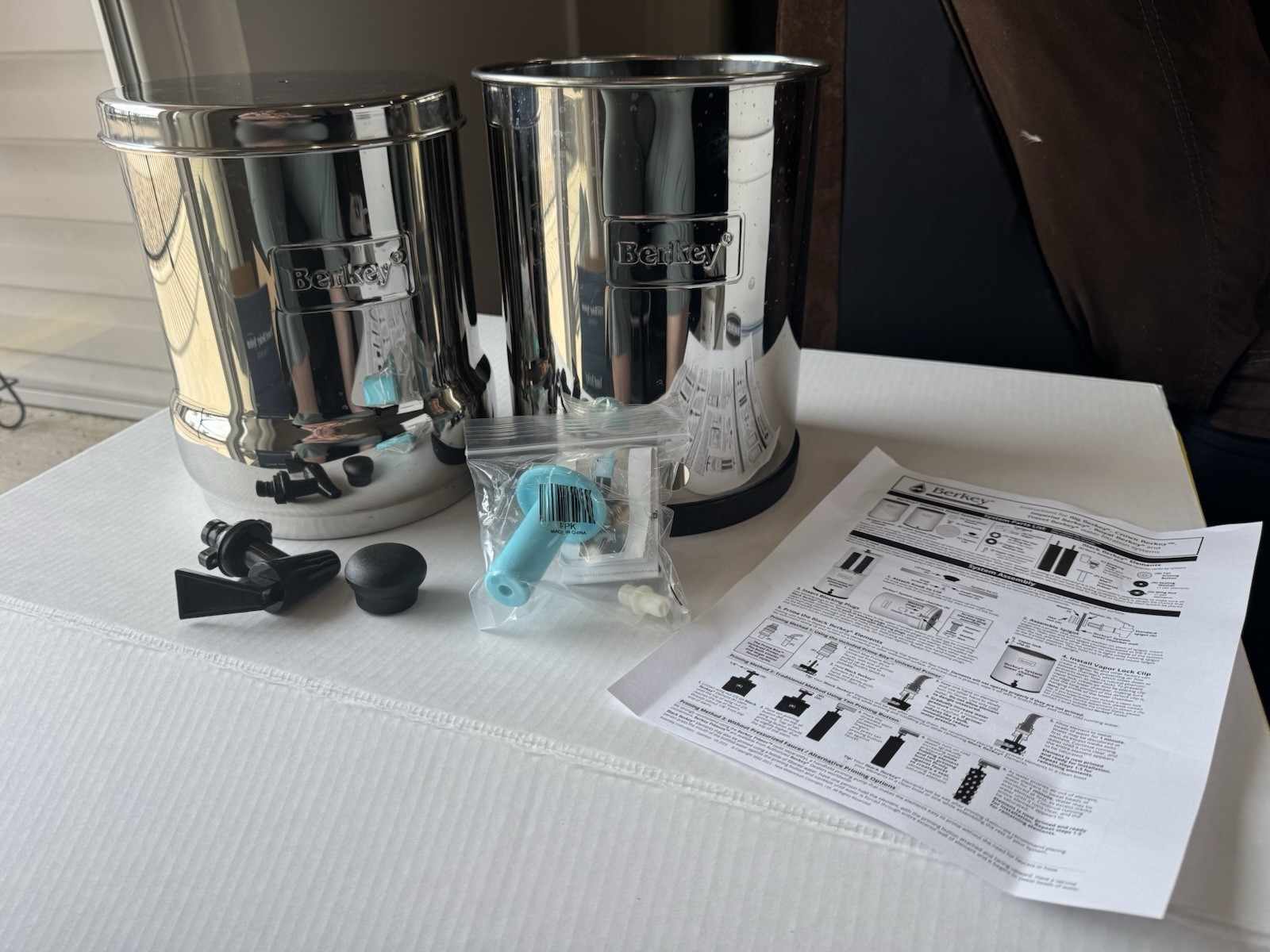 Travel Berkey 1.5 Gal Portable Gravity Water Filter w/2 Black Berkey Filters New