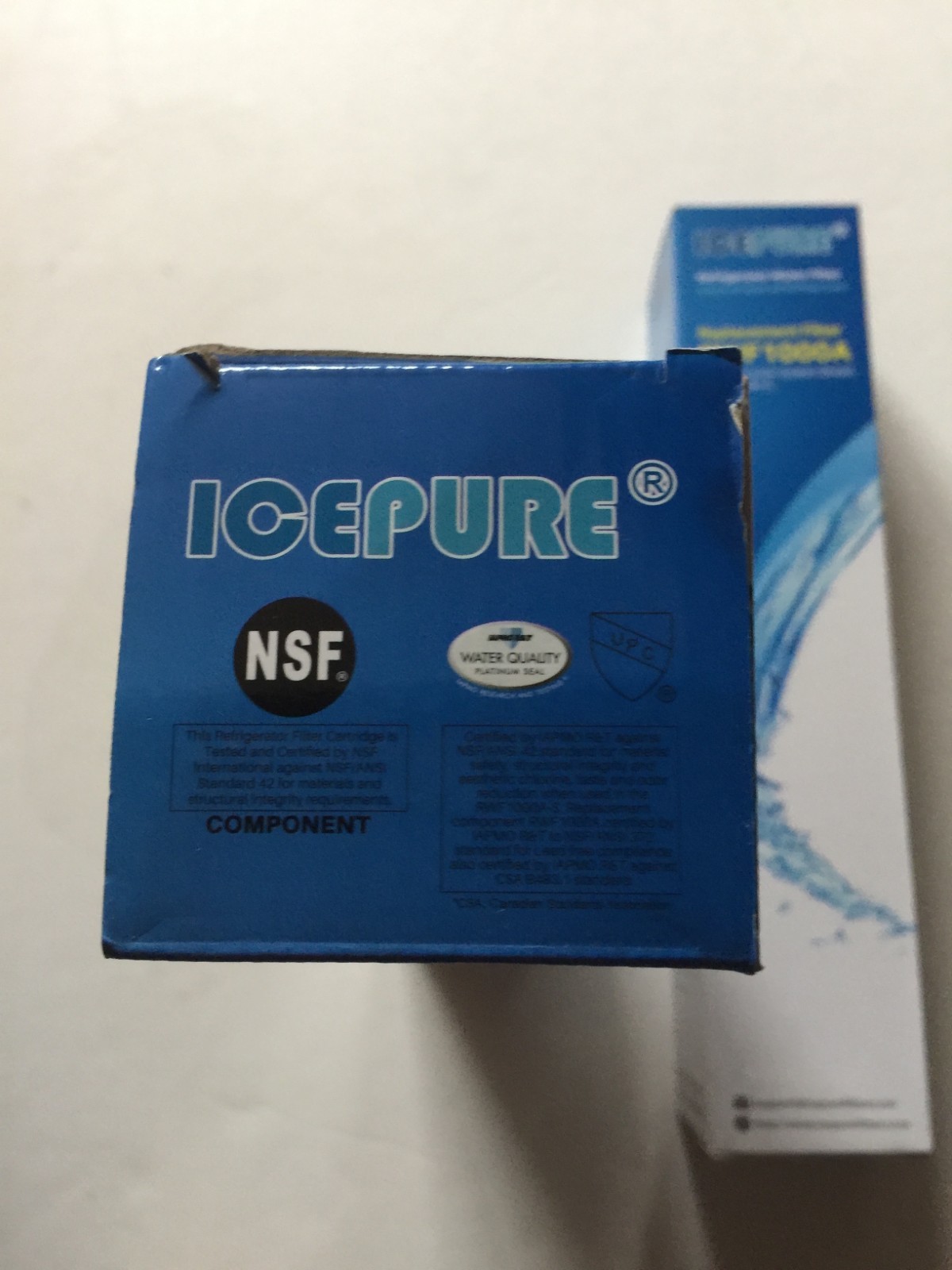 2 packs ICEPURE RWF1000A-S Refrigerator Water Filter LT600P, 469990,