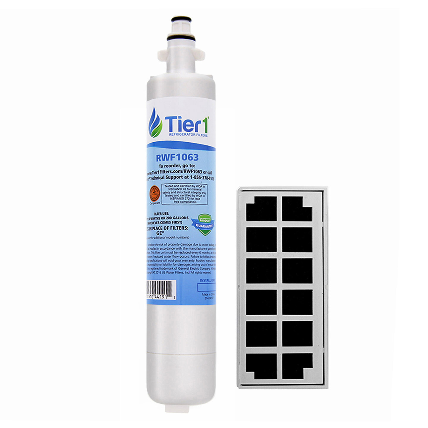 Fits GE RPWF SmartWater Comparable Tier1 Fridge Water & Air Filter Combo