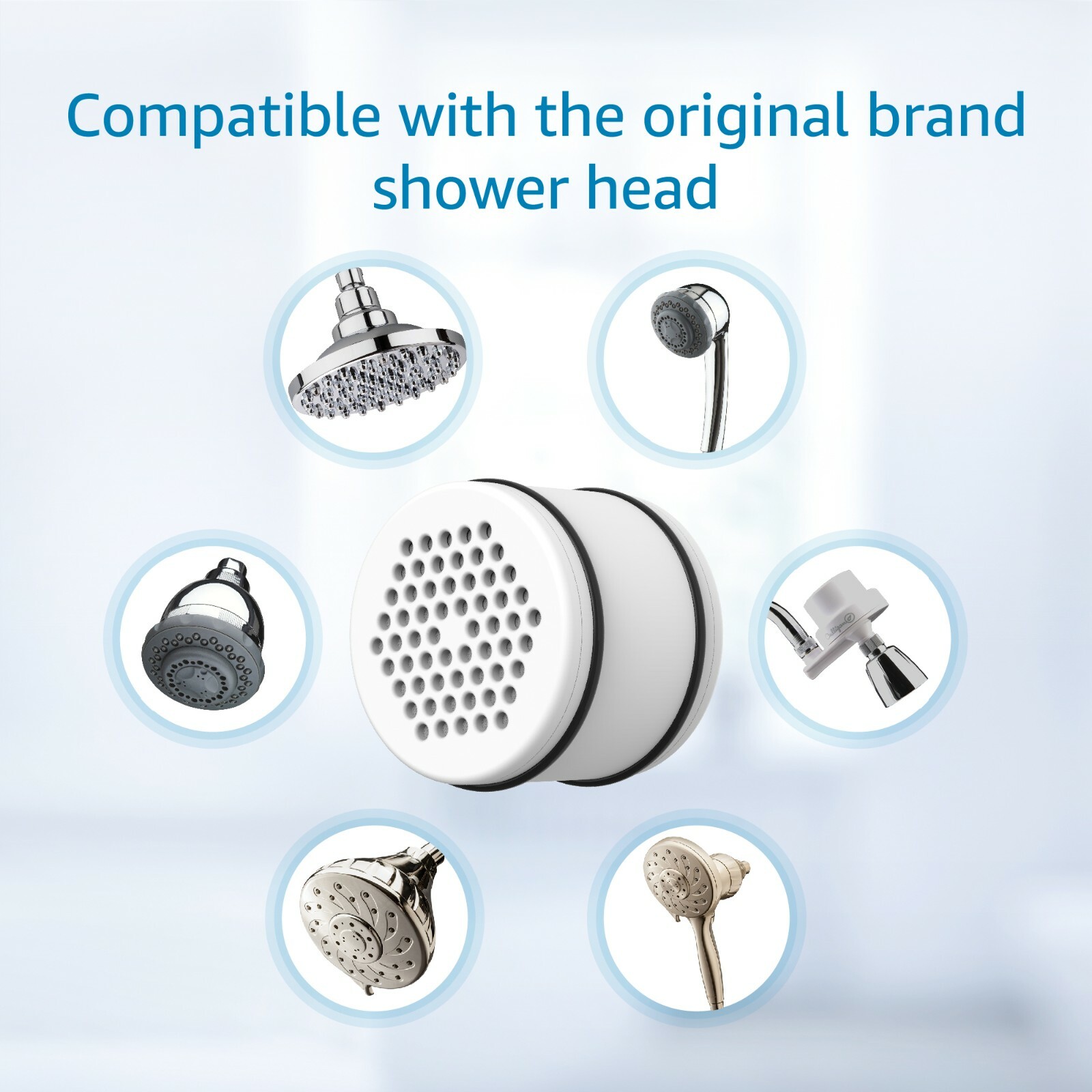 AQUA CREST WHR-140 Shower Head Water Filter, Replacement for Culligan, 2 Packs