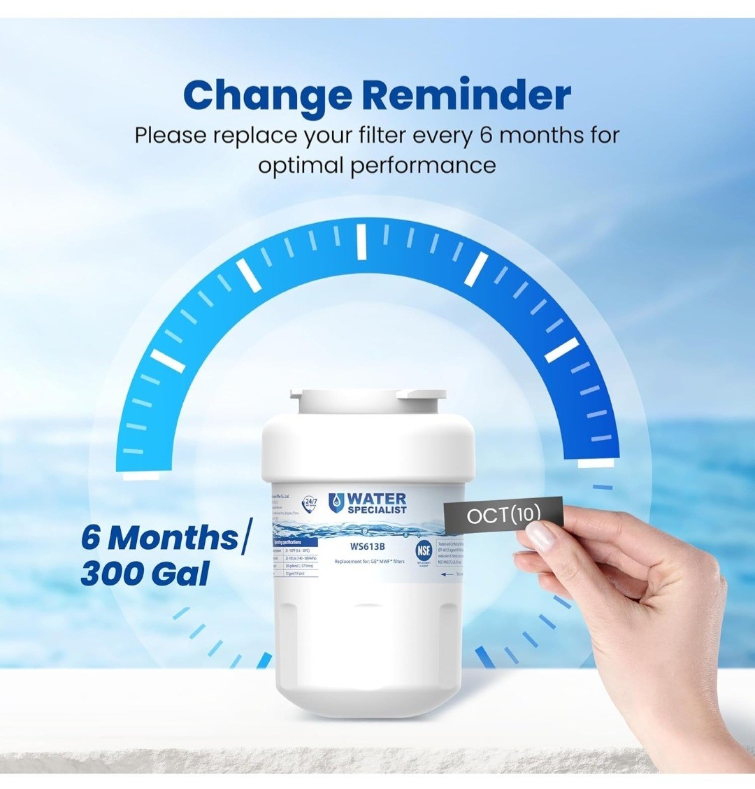 Waterspecialist WS613B Replacement for GE® MWF®, SmartWater® MWFP, MWFA, GWF,…