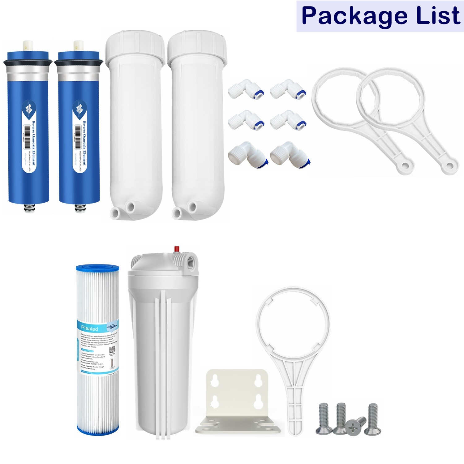 600 GPD RO Membrane Maple Syrup Reverse Osmosis System Sediment Filter Housing