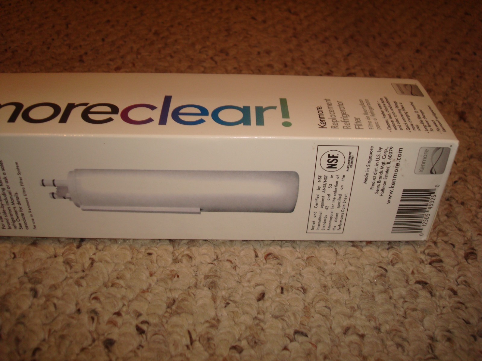 KENMORE CLEAR 46-9999 Replacement Refrigerator Ice & Water H2O Filter Sealed NEW