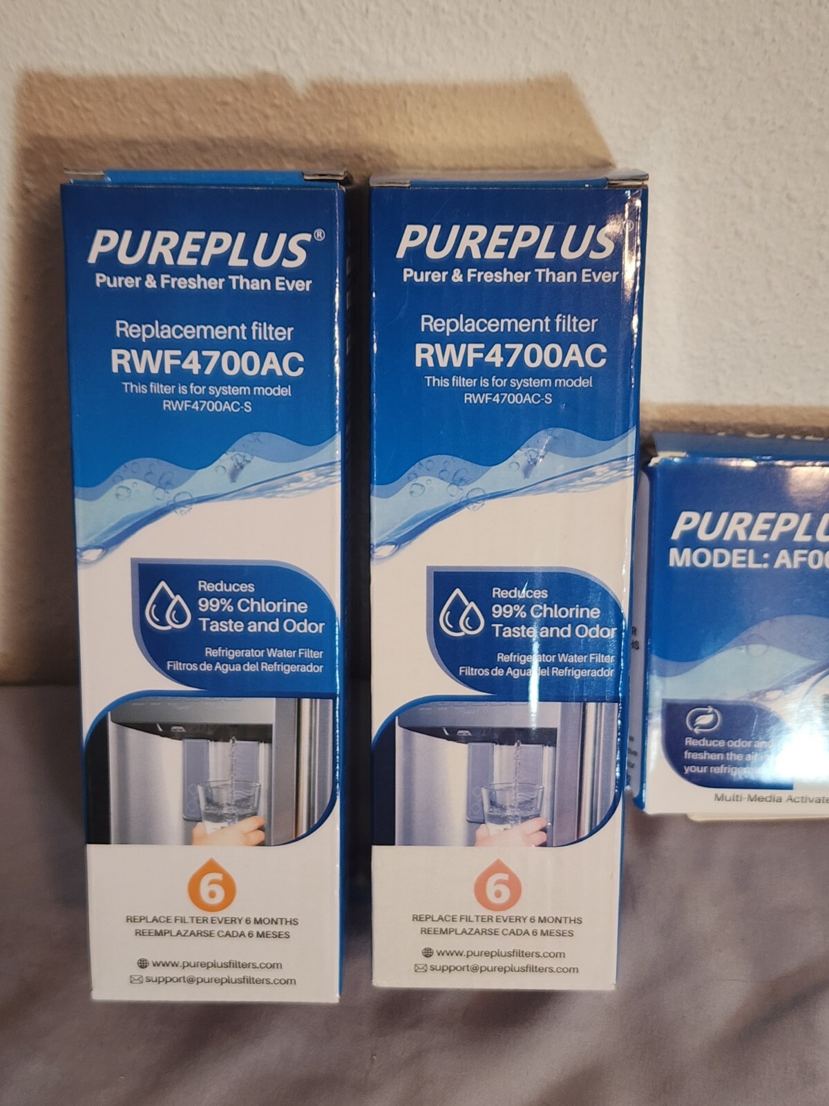 PUREPLUS Replacement Filter RWF4700AC-S 2 Pack With 3 Pack Carbon AirFilter