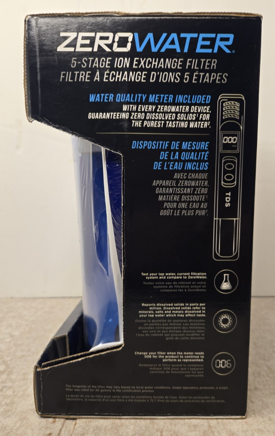 ZeroWater 5 Stage Advanced Filtration 12 Cup Water Pitcher No Meter