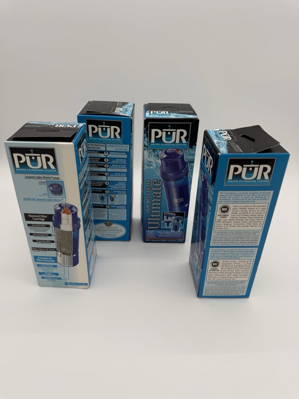 PUR Ultimate Best Water Filtration Pitcher Filter CRF-950 lot of 4 – Gold