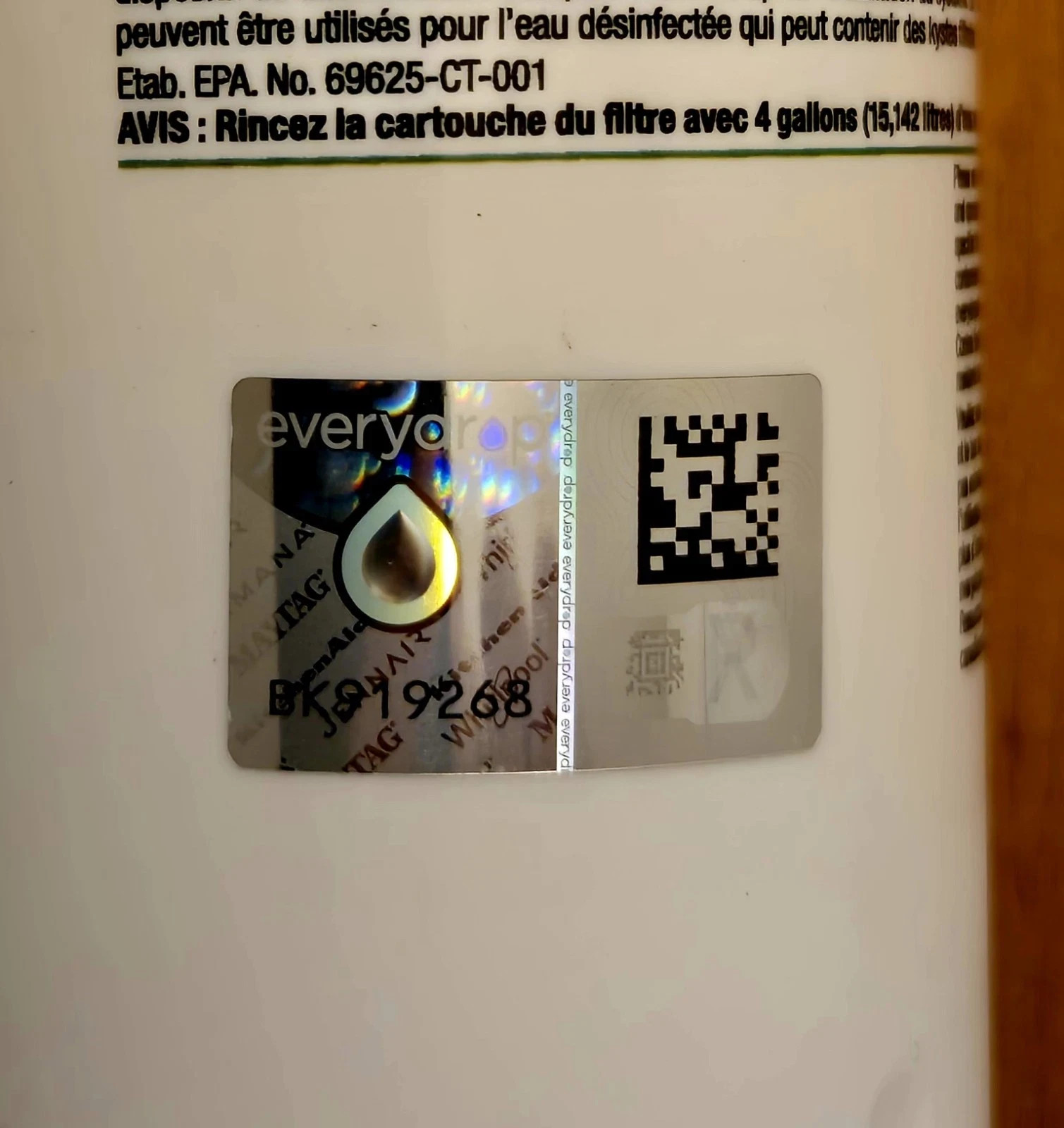 everydrop by Whirlpool Ice and Water Refrigerator Filter 4, EDR4RXD1, Single-Pa