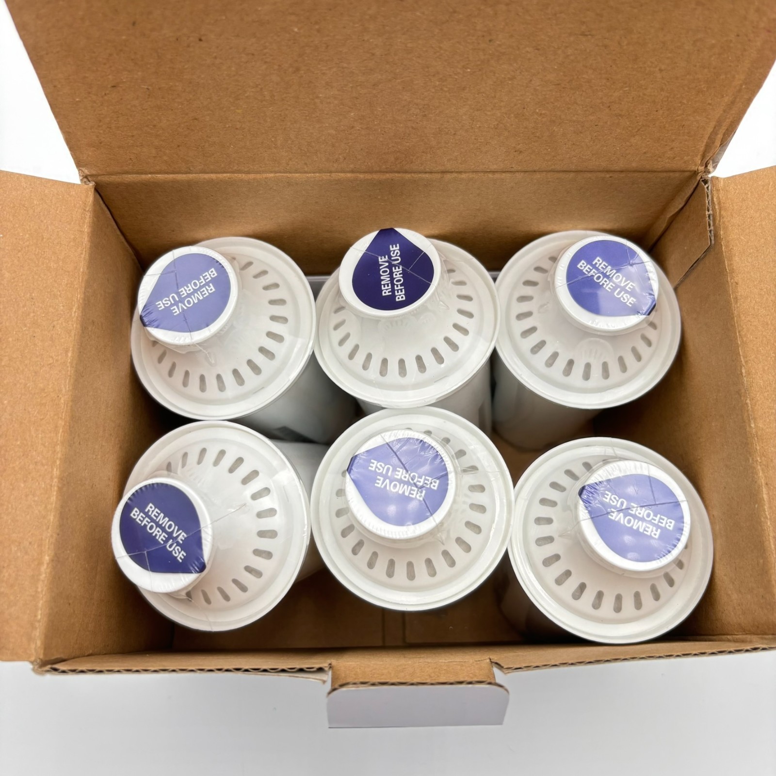 Aqua Crest AQK-CF06A 6 Pack Water Filter Replacement For Brita Pitchers BPA Free