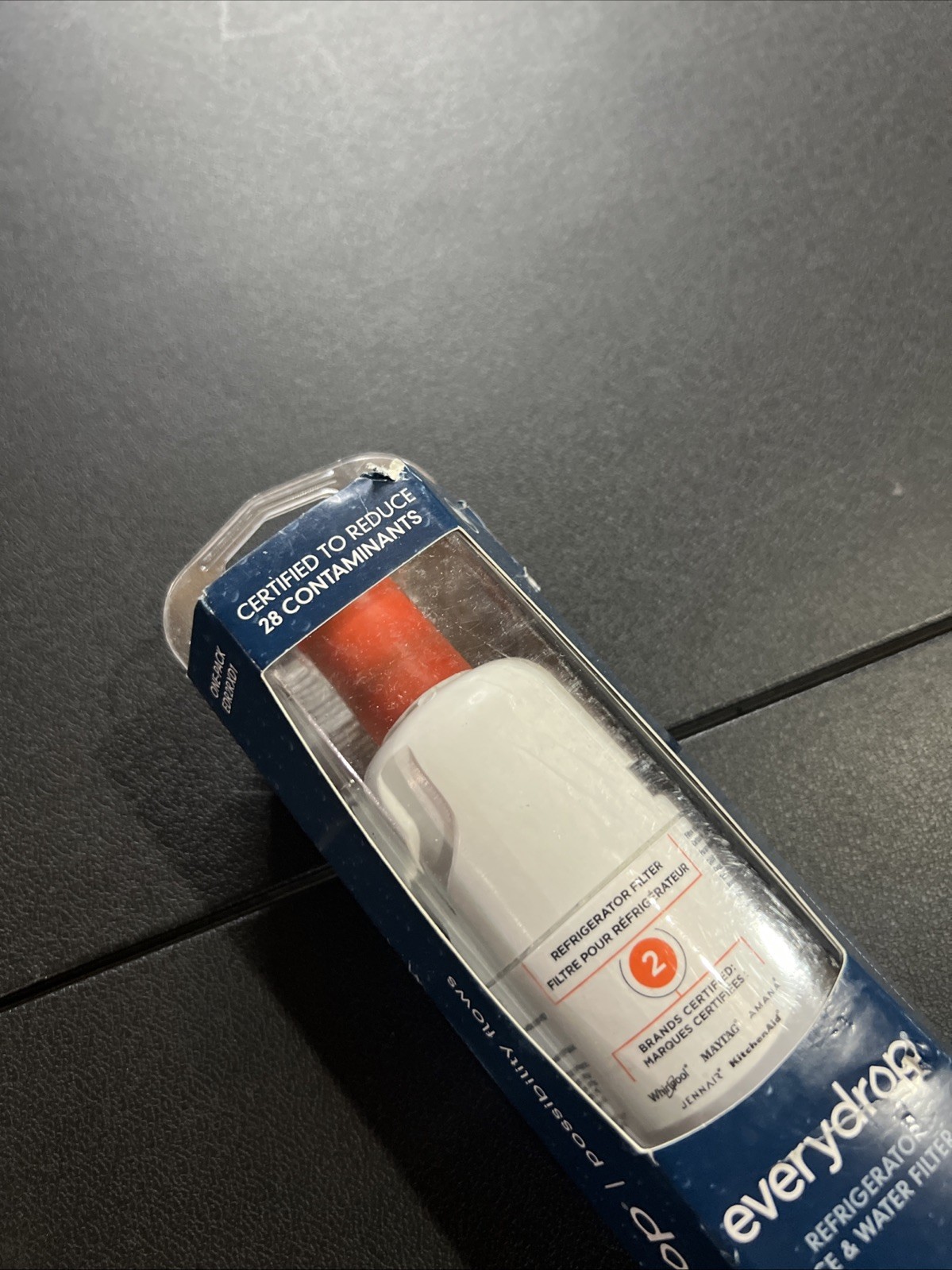 EveryDrop 2 Ice And Water Refrigerator Water Filter ΕDR2RXD1 White Orange New