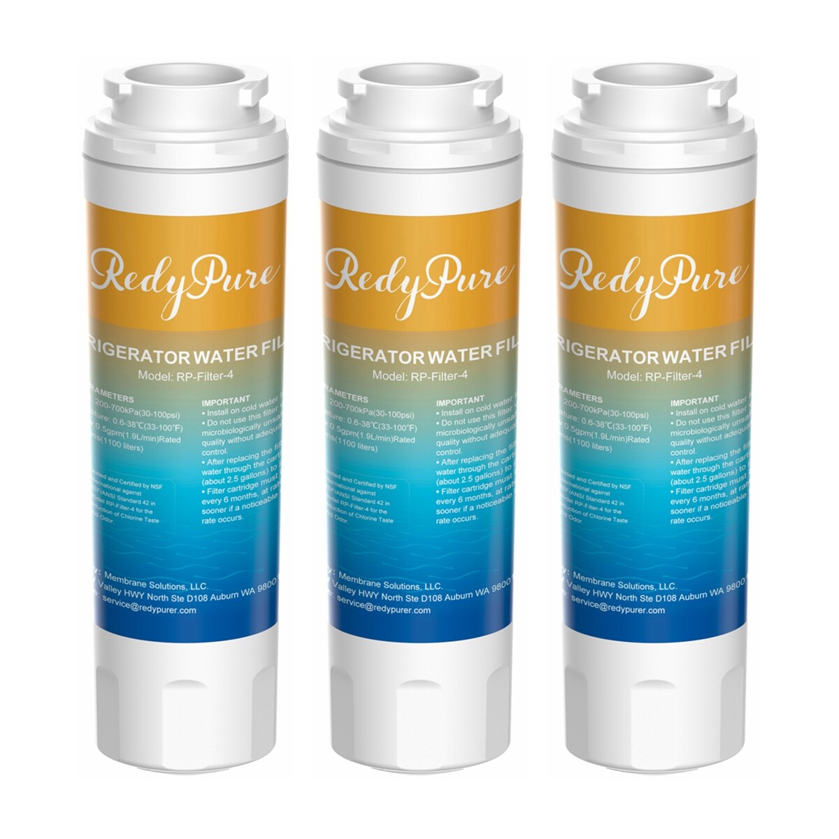 3 Pack Fit for Maytag UKF8001 Puriclean II MFI2570FEZ Refrigerator Water Filter