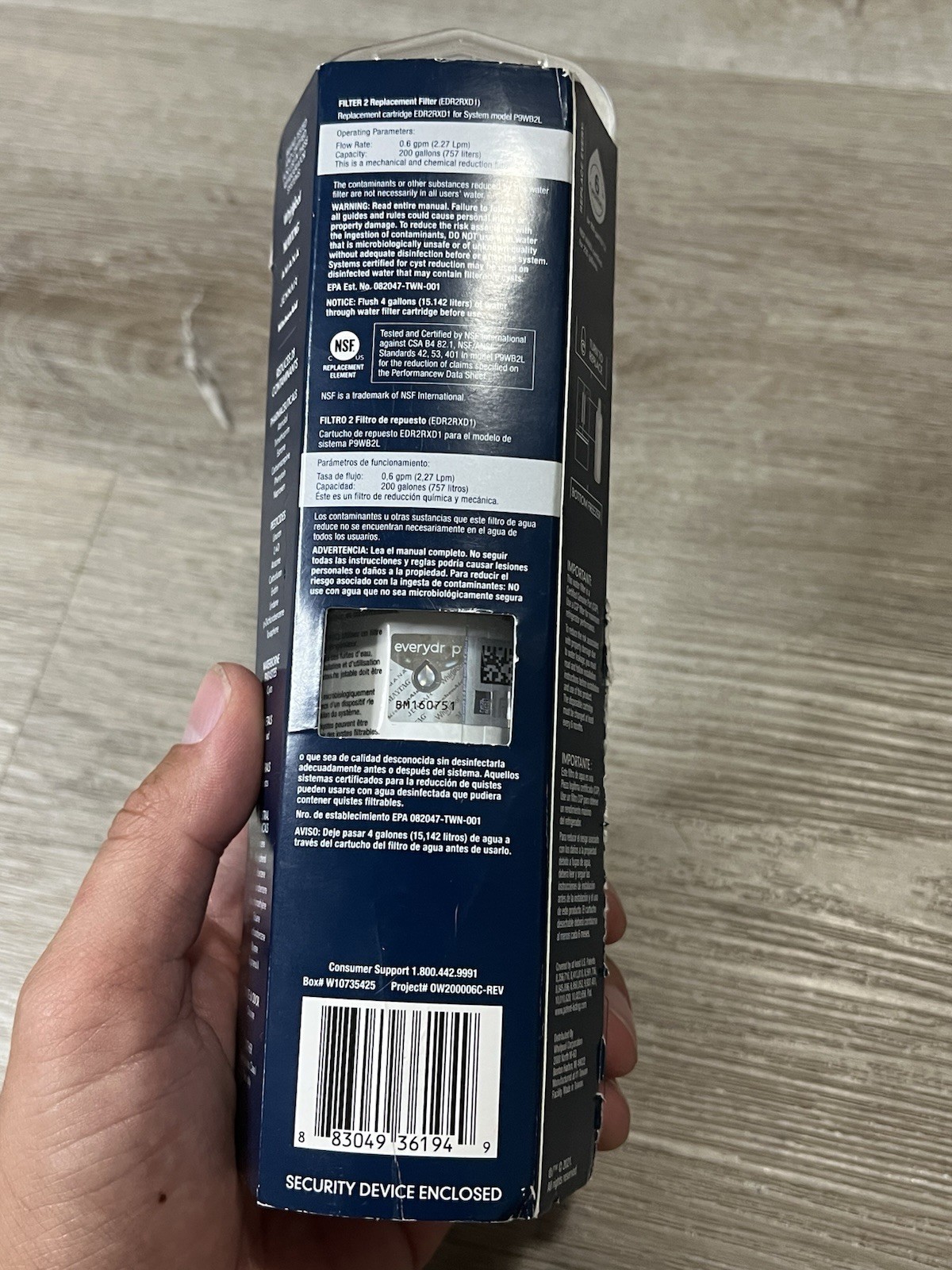 NEW – EveryDrop #2 Ice & Water Refrigerator Filter ΕDR2RXD1