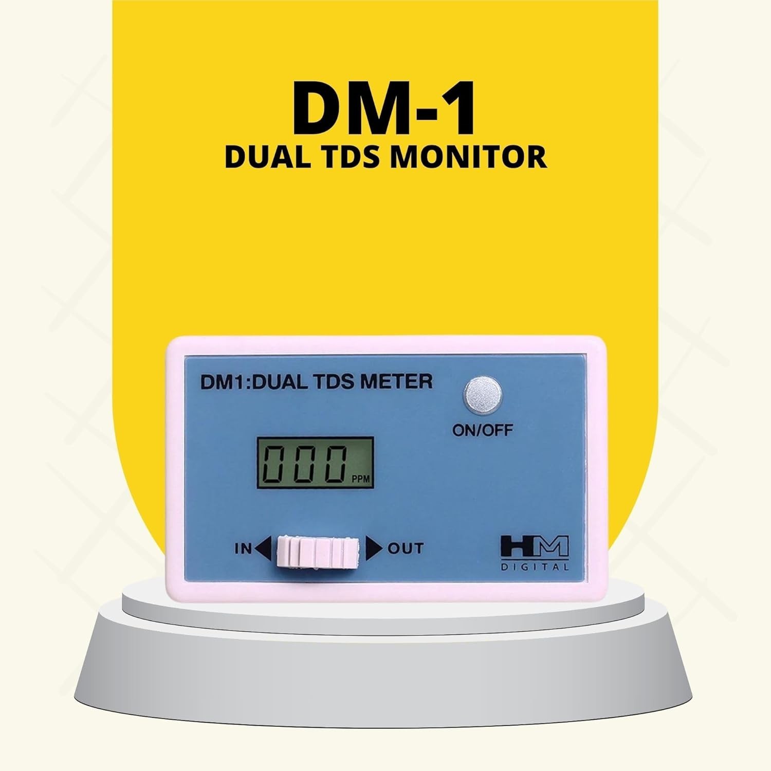 Advanced TDS Meter: In-Line Dual Monitor for Efficient Filtration – Blue & White