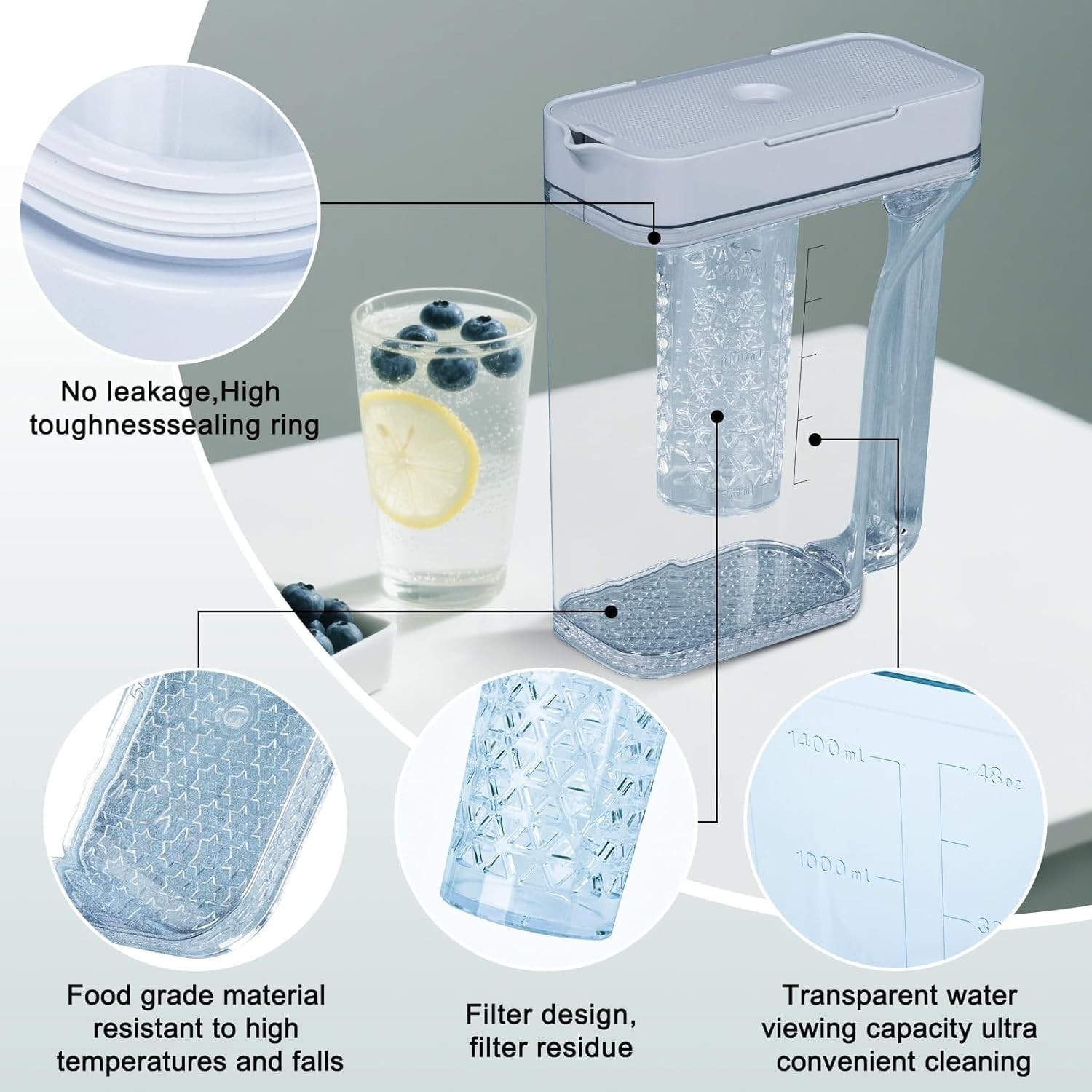 Versatile DA97-17395A Water Pitcher Replacement for Multiple Samsung Fridges