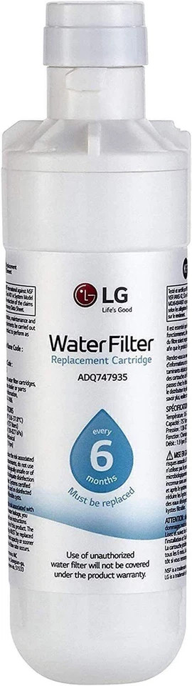 2 Pack LG LT1000P Refresh Refrigerator Ice Water Filter ADQ747935 GF-D706BSL USA