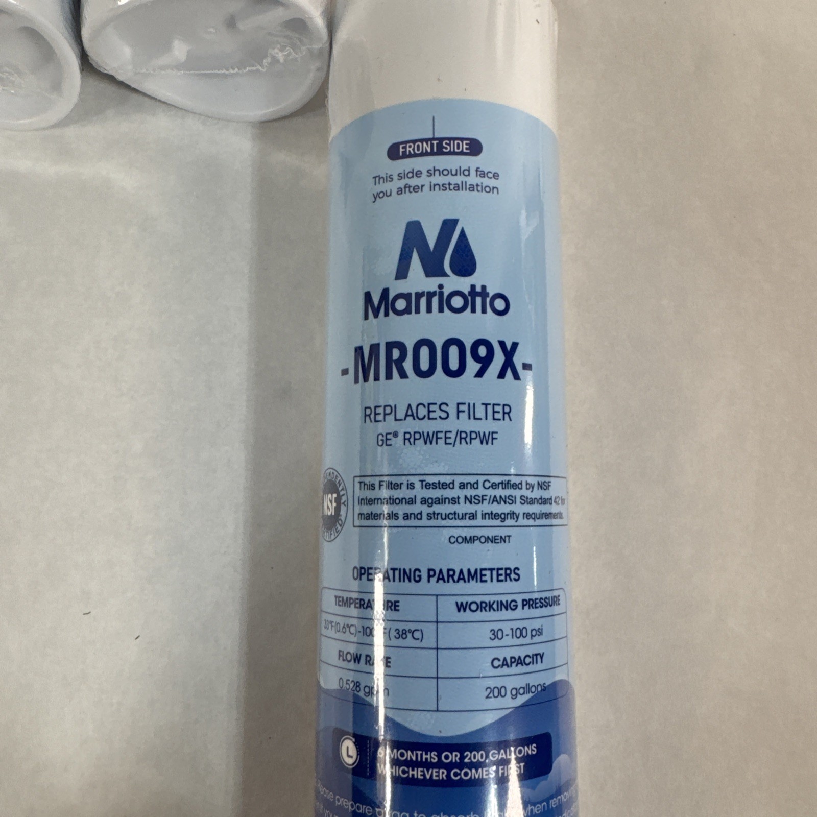 3 Marriotto MR009X Refrigerator Water Filter Replacement Sealed GE RPWFE w/ Chip
