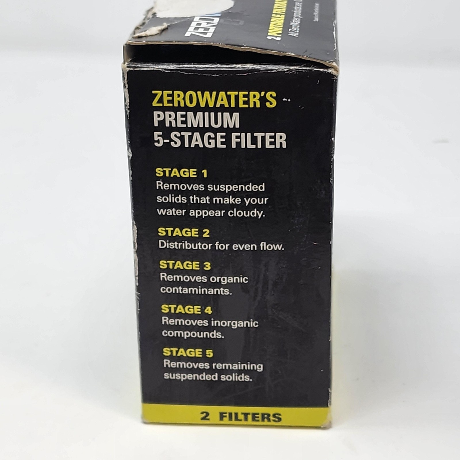 ZeroWater ZR-230 2 Pack Portable Filtration Filters For Brita Maxtra+ White